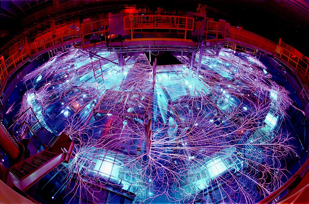 Arcs and Sparcs image of the Z Machine. Image belongs to Sandia National Labs